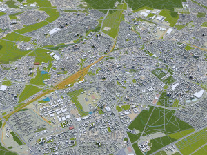 bialystok city poland 60km Modello 3D