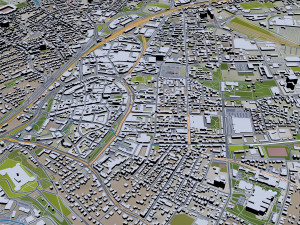 bielefeld city germany 60km 3D 模型