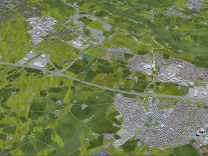 bielefeld city germany 60km 3D 模型