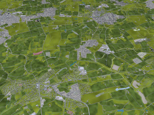 bielefeld city germany 60km 3D 模型