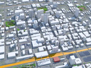 Birmingham city alabama 120 km 3D Model