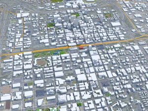 Birmingham city alabama 120 km 3D Model