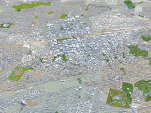 Birmingham city alabama 120 km 3D Model