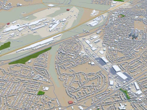 Birmingham city alabama 120 km 3D Model
