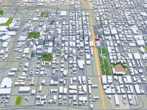 Birmingham city alabama 120 km 3D मॉडल