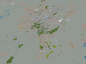 Birmingham city alabama 120 km 3D Model