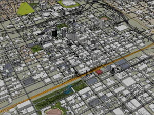Birmingham city alabama 120 km 3D Model