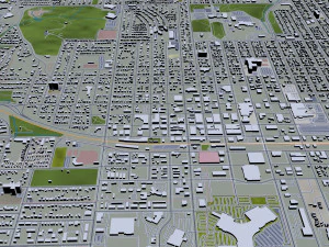 bismarck city north dakota 50 km 3D Model