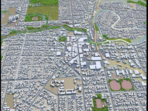 blenheim city new zealand 30km 3D मॉडल