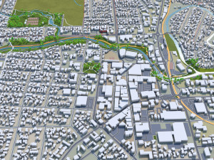 blenheim city new zealand 30km 3D मॉडल