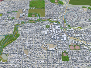 blenheim city new zealand 30km 3D मॉडल