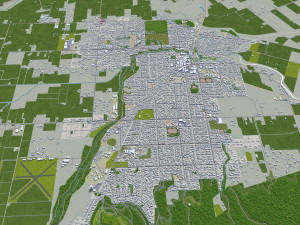 blenheim city new zealand 30km 3D मॉडल
