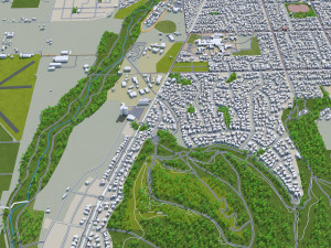 blenheim city new zealand 30km 3D मॉडल