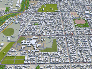 blenheim city new zealand 30km 3D मॉडल