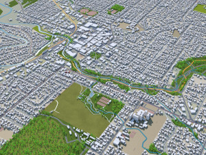 blenheim city new zealand 30km 3D मॉडल