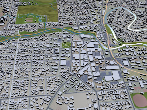 blenheim city new zealand 30km 3D मॉडल