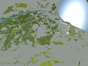 blenheim city new zealand 30km 3D मॉडल