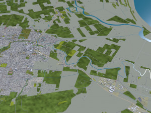 blenheim city new zealand 30km 3D मॉडल