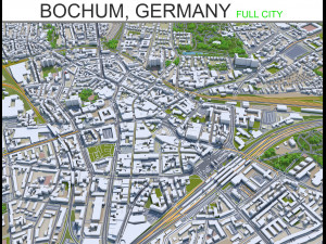 bochum city germany 35km 3D 모델