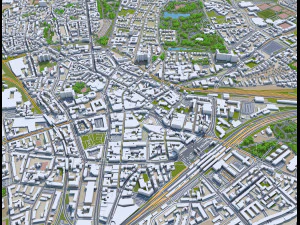 bochum city germany 35km 3D Model