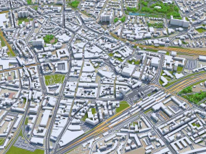 bochum city germany 35km 3D Model