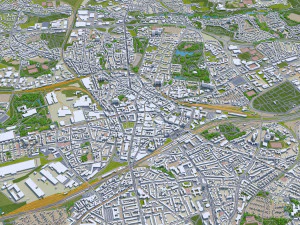 bochum city germany 35km 3D Model