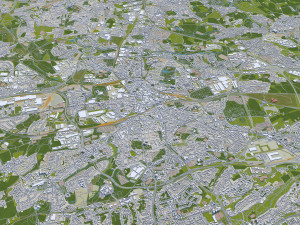 bochum city germany 35km 3D 모델