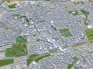 bochum city germany 35km 3D 모델