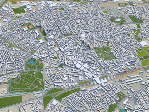 bochum city germany 35km 3D Model