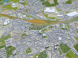 bochum city germany 35km 3D 모델