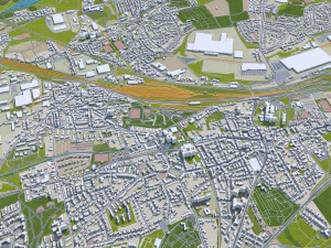 bochum city germany 35km 3D Model