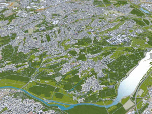 bochum city germany 35km 3D Model