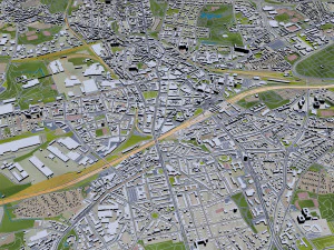 bochum city germany 35km 3D Model