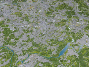 bochum city germany 35km 3D Model