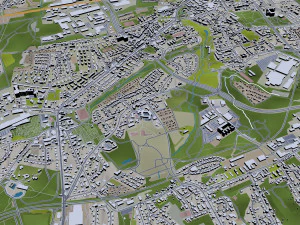 bochum city germany 35km 3D Model