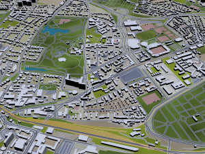 bochum city germany 35km 3D 모델