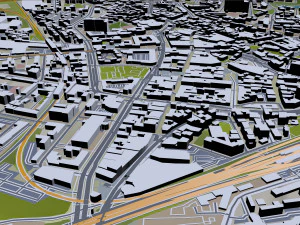 bochum city germany 35km 3D Model