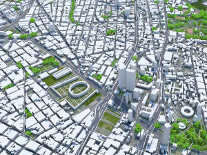 Богота місто Колумбія 50 км 3D Модель