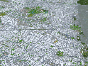 Bogota city columbia 50 km 3D Model