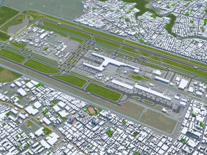 Bogota city columbia 50 km 3D Model