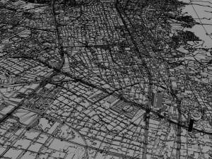 Bogota city columbia 50 km Model 3D
