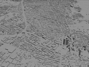Bogota city columbia 50 km 3D Model