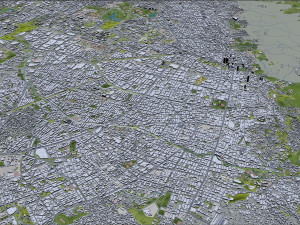 Bogota city columbia 50 km Model 3D