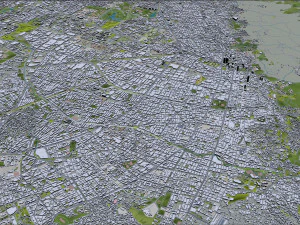 Bogota city columbia 50 km 3D Model