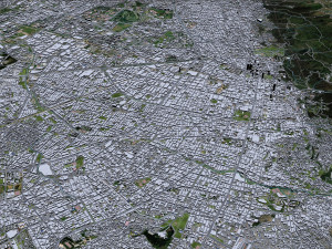 Bogota city columbia 50 km Model 3D
