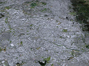 Bogota city columbia 50 km 3D Model