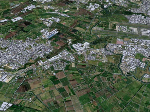Bogota city columbia 50 km 3D Model