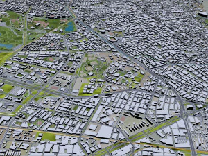 Bogota city columbia 50 km 3D Model