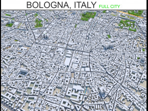 bologna city italy 30km 3D Model
