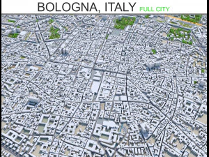 ボローニャ市 イタリア 30km 3Dモデル